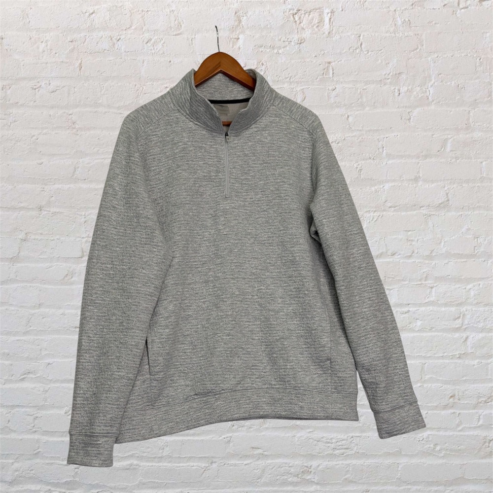 VRST‎  Performance Half Zip Pullover Mens Large Heather Grey